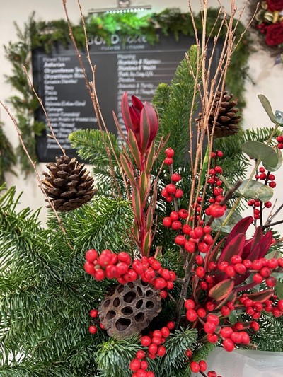 Festive Foliage Vase