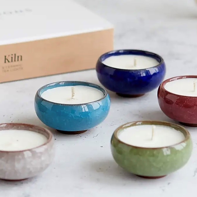 Kiln Collection Ceramic Tea Lights Gift Box