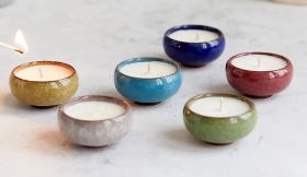 Kiln Collection Ceramic Tea Lights Gift Box