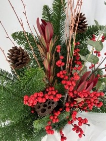 Festive Foliage Vase