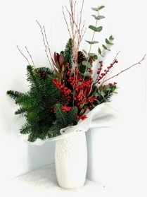 Festive Foliage Vase