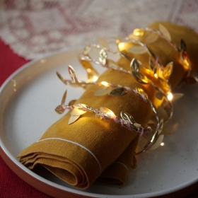 Gold Leaf Fairy Lights